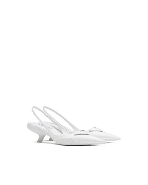 white pumps prada|Prada high heel pumps.